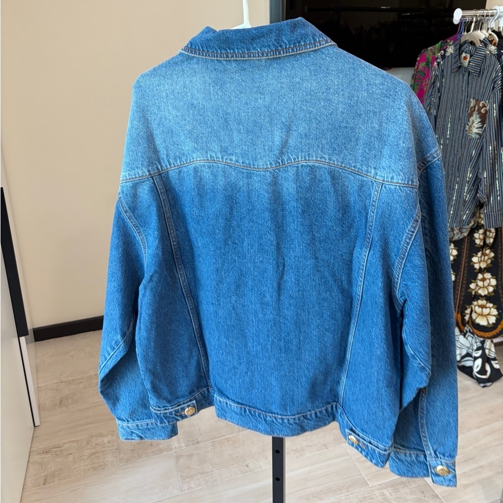 Farm Rio: Denim Buttoned Jacket / Jeans Jacket - Picture 7 of 13